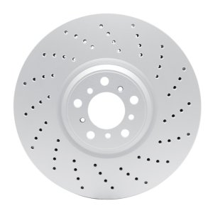 BMW X6 Brake Rotor (1) - Right Front - R1 Concepts - GeoSPEC Coated, Drilled - `15-`19